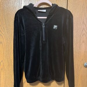 Fila velour zip up jacket